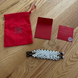 Uno de 50 bracelet WALL UP; rare: thick bracelet with double toggle closure